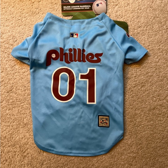 MLB Blue Phillies Dog Jersey - XL - Picture 2 of 4